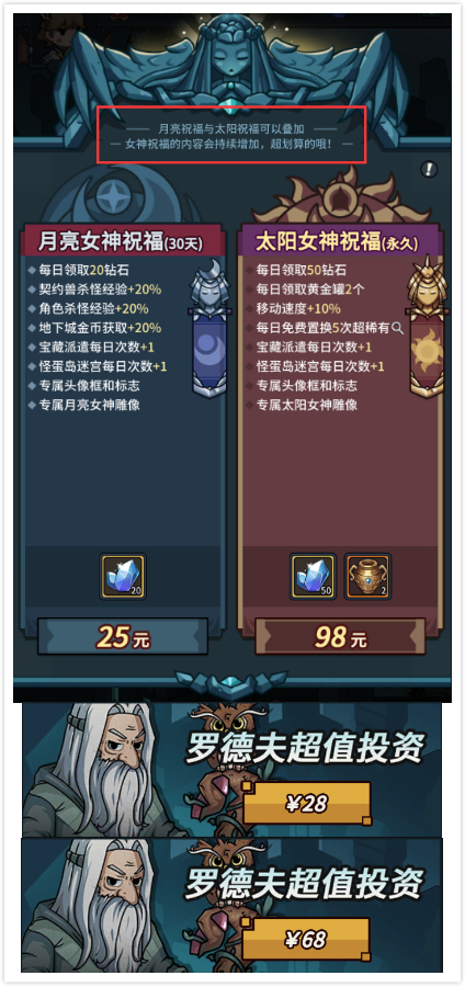 提灯与地下城女神祝福的购买指南：适合哪种玩家？