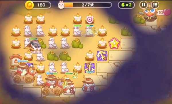 保卫萝卜4波仔很忙第42关通关心得：船锚与星星塔的布局策略