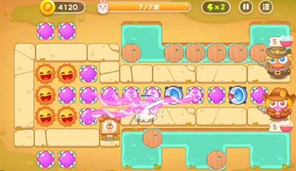 保卫萝卜4波仔很忙第四关通关心得：魔球与雷达的巧妙布局