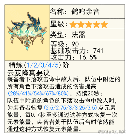 原神瓦蕾莎武器怎么选？