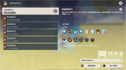 原神振晶复核实验热能偏转力高分攻略：角色配置与技巧详解