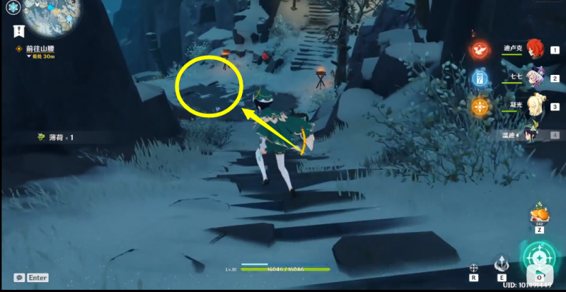 原神雪山上的贼影任务全解析：从接任务到风场技巧，助你轻松通关