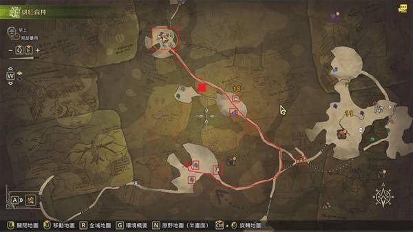 怪物猎人荒野绯红森林采集全攻略
