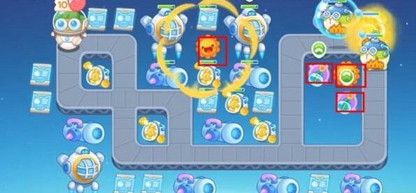 保卫萝卜4太空穿越第38关：太阳花使用技巧与搭配心得