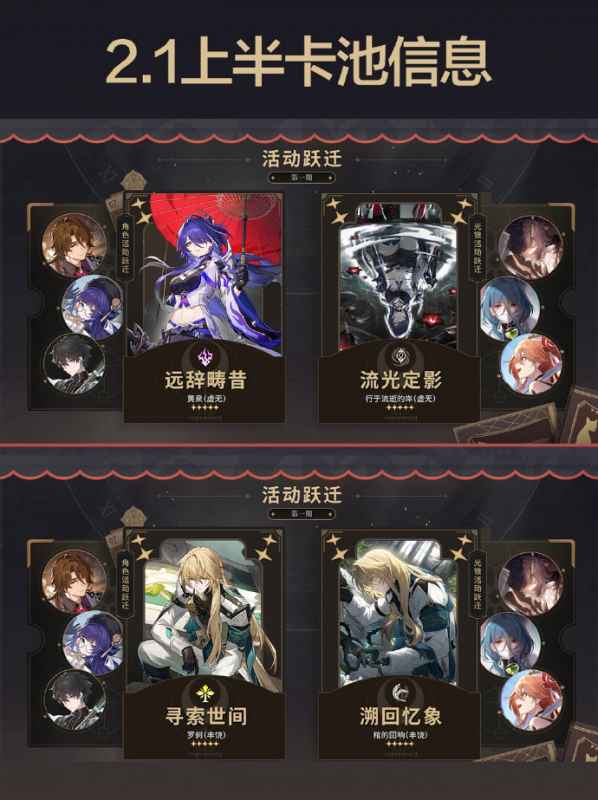 崩坏星穹铁道2.1版本狂热奔向深渊卡池全解析：罗刹、镜流复刻，五星角色盘点