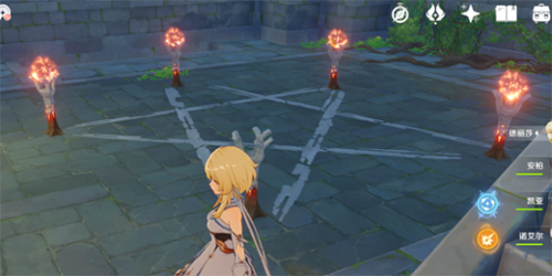 原神天遒谷第二层点火把联动顺序解析