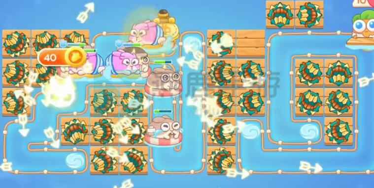 保卫萝卜4暖暖汤泉第1关多重箭策略全解析：轻松满星通关心得