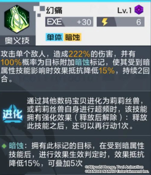 数码宝贝新世纪莉莉丝兽：魅惑与负面状态结合的强大技能评测