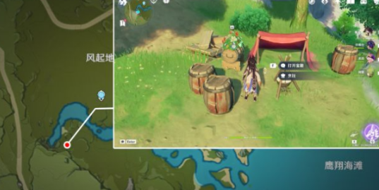 原神风起地红色帐篷位置详解