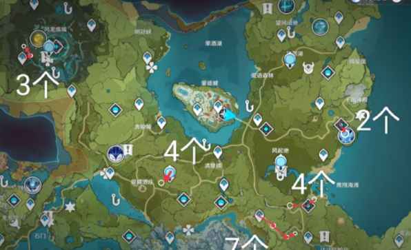 七圣召唤材料收集全攻略：附分布图与高效采集路线