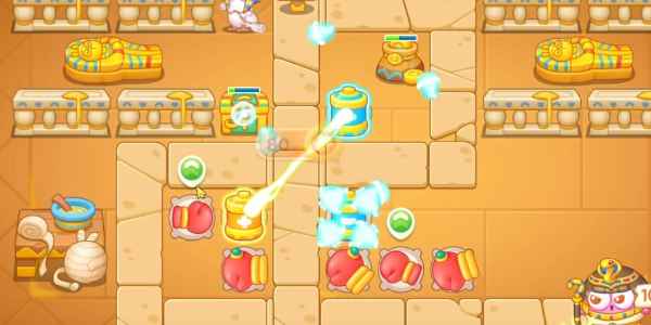 保卫萝卜4法老归来第47关通关攻略：关键在于早开机关，合理配置炮塔