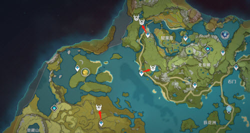 原神幽灯蕈刷取攻略：鹤观岛与盗宝团路线详解