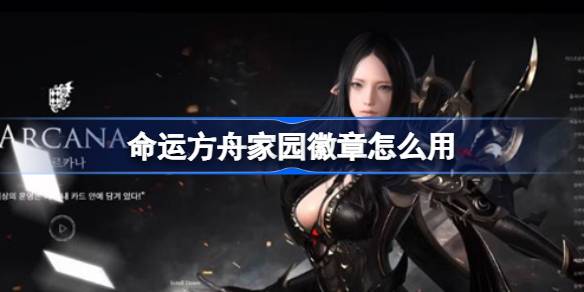 命运方舟家园徽章使用全攻略