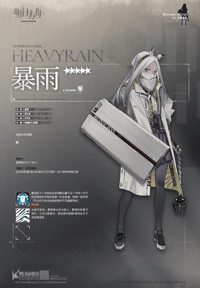 明日方舟暴雨立绘大全